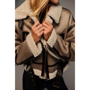 ZARA SHORT DOUBLE-FACED JACKET